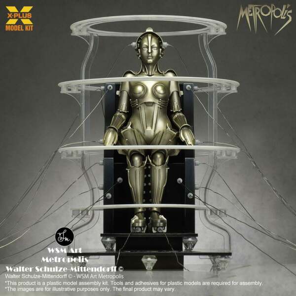 Metropolis Maqueta Plastic Model Kit 1/8 Maschinenmensch Seated Ver. 18 cm