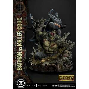 Batman Estatua Ultimate Premium Masterline Series Batman Versus Killer Croc Deluxe Bonus Version 71 cm