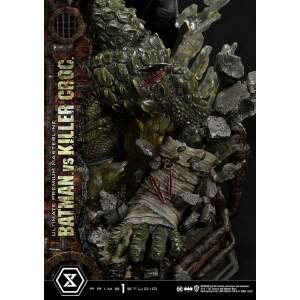 Batman Estatua Ultimate Premium Masterline Series Batman Versus Killer Croc Deluxe Version 71 cm