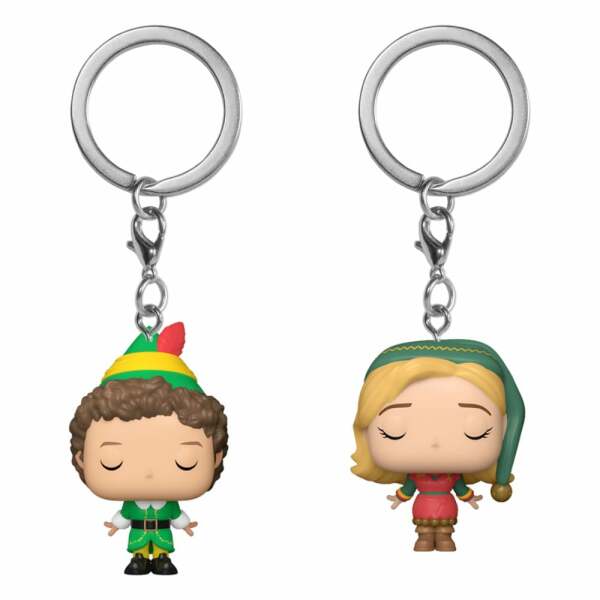 Elf Pack de 2 Llaveros POP! Vinyl Buddy & Jovie 4 cm