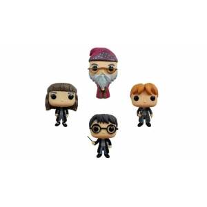 Harry Potter Pack de 4 Figuras POP! Movies Vinyl W1 9 cm