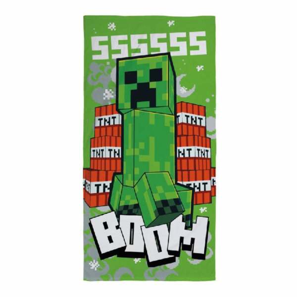 Minecraft Toalla Creeper Boom 70 x 140 cm