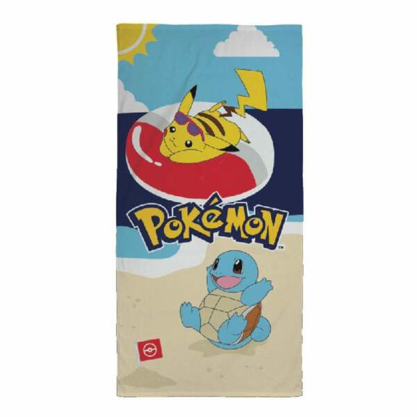 Pokemon Toalla Pikachu, Schiggy 70 x 140 cm