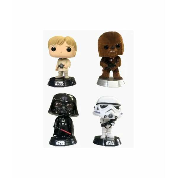 Star Wars Pack de 4 Figuras POP! Movies Vinyl New Classics (FL) 9 cm