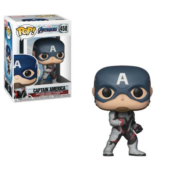 Vengadores Endgame Figura POP! Movies Vinyl Captain America 9 cm