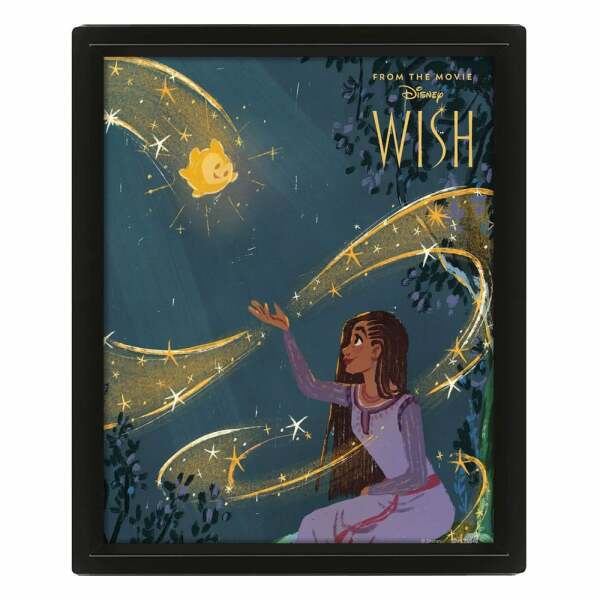 Wish Póster Efecto 3D Wish Come True 26 x 20 cm