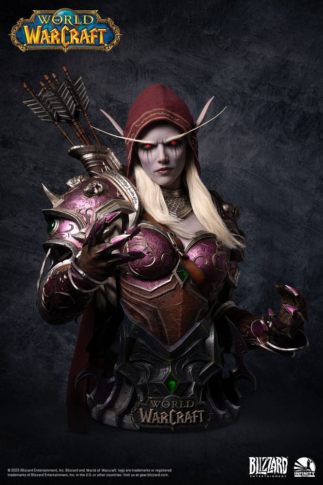 World of Warcraft Busto tamaño natural Sylvanas Windrunner 99 cm