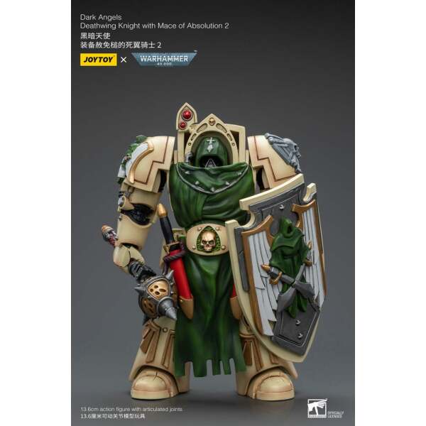 Warhammer 40k Figura 1/18 Dark Angels Deathwing Knight with Mace of Absolution 2 12 cm