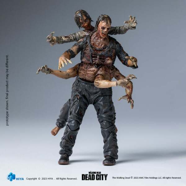 The Walking Dead Figura 1/18 Exquisite Mini Dead City Walker King 11 cm