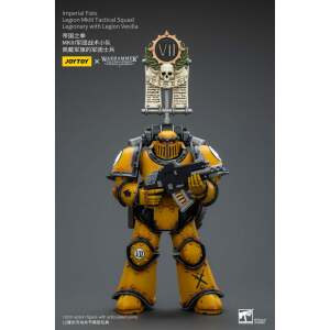 Warhammer The Horus Heresy Figura 1/18 Imperial Fists Legion MkIII Tactical Squad Legionary with Legion Vexilla 12 cm