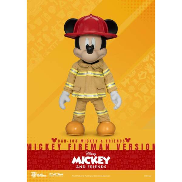 Mickey & Friends Figura Dynamic 8ction Heroes 1/9 Mickey Fireman Ver. 24 cm