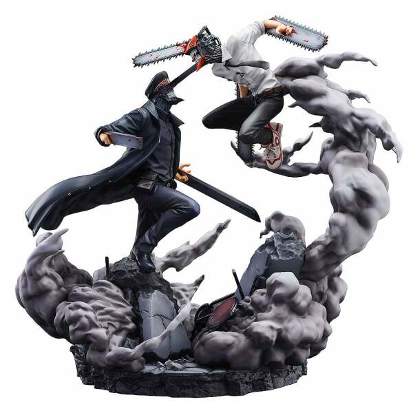 Chainsaw Man Estatua Super Situation Figure Chainsaw Man vs. Samurai Sword 26 cm