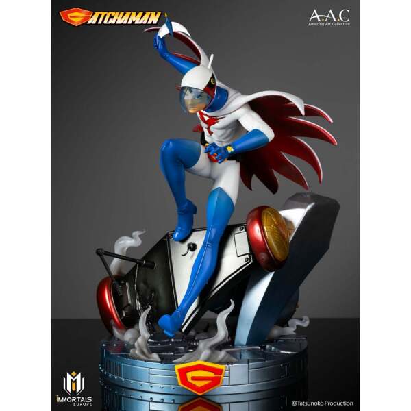 Gatchaman Estatua Amazing Art Collection Ken the Eagle, The Leader of the Science Ninja Team 34 cm