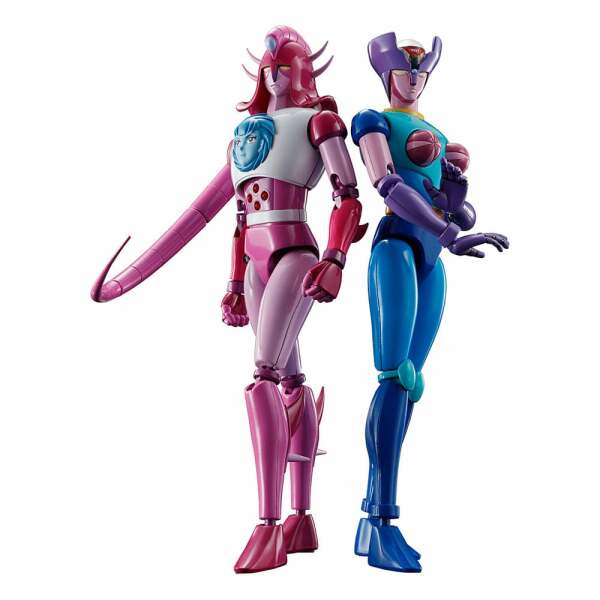 Great Mazinger Z Figuras Diecast Soul of Chogokin GX-108 Rhein & GX-11R Dianan A Set 17 cm