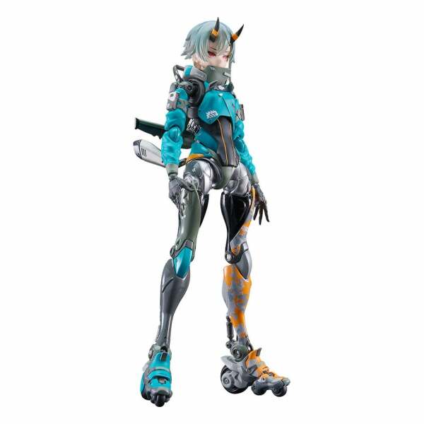 Shojo-Hatsudoki Maqueta Hagane Works Diecast / PVC Figura Motored Cyborg Runner SSX_155 Downtown Trek 17 cm