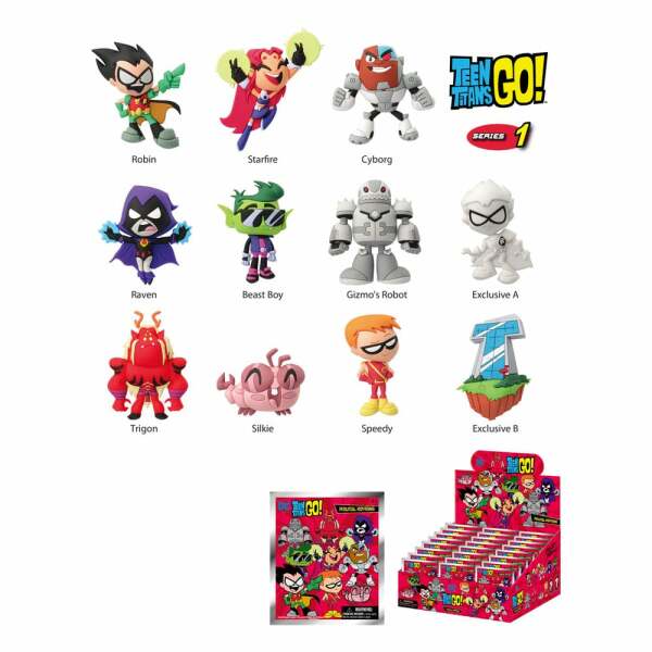 Teen Titans Go! Colgantes PVC Series 01 Expositor (24)