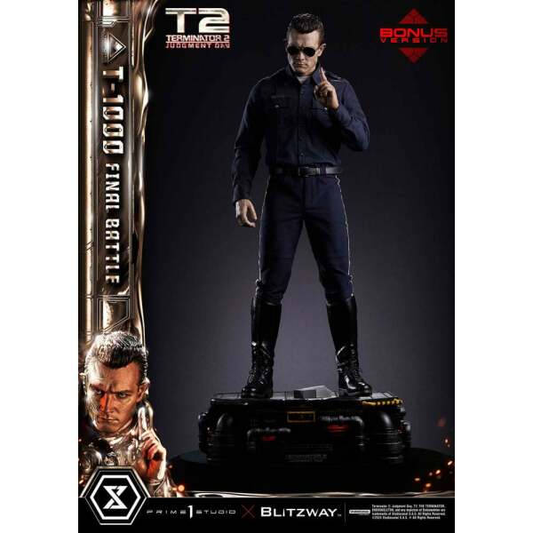 Terminator 2 Estatua Museum Masterline Series 1/3 T-1000 Final Battle Deluxe Bonus Version 73 cm