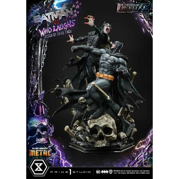 Dark Nights: Metal Estatua Ultimate Premium Masterline Series 1/4 Batman VS Batman Who Laughs Deluxe Version 67 cm