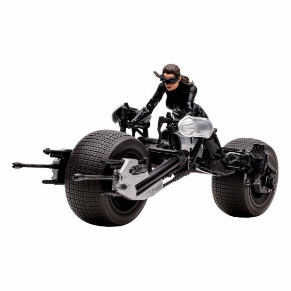 DC Multiverse Vehículo Batpod with Catwoman (The Dark Knight Rises)