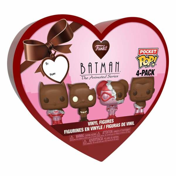 DC Valentines Pack de 4 Figuras Pocket POP! Vinyl Choc 4 cm