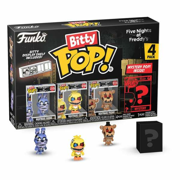 Five Nights at Freddy’s Pack de 4 Figuras Bitty POP! Vinyl Nightmare Bonnie 2,5 cm