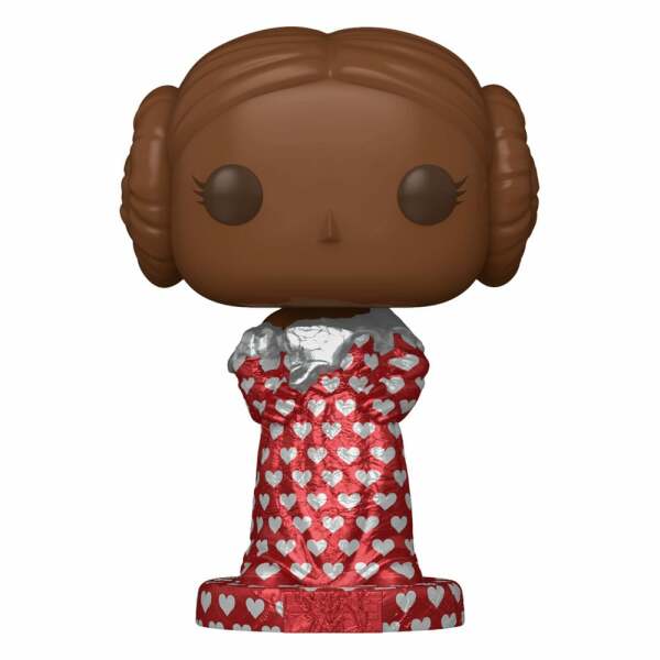 Star Wars Valentines Figura POP! Vinyl Leia (Val Choc) 9 cm