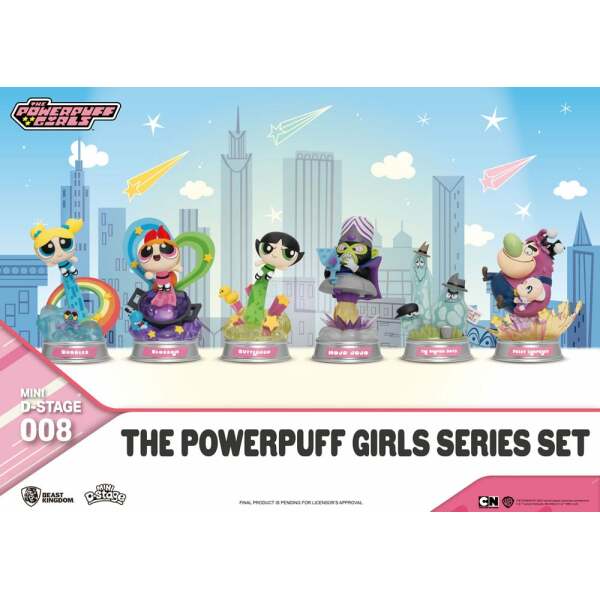 The Powerpuff Girls Estatuas Mini Diorama Stage The Powerpuff Girls Series Set 12 cm