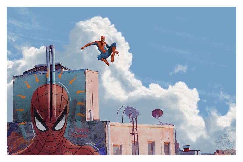 Spider Man Litografia Peter Parker 41 X 61 Cm Sin Marco