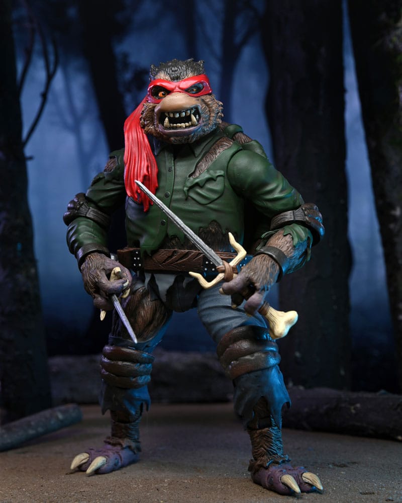 Universal Monsters X Teenage Mutant Ninja Turtles Figura Ultimate Raphael As The Wolfman 18 Cm
