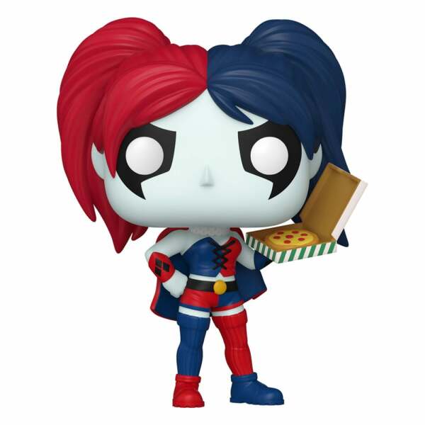 DC Comics: Harley Quinn Takeover Figura POP! Heroes Vinyl Harley with Pizza 9 cm