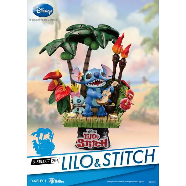 Disney Diorama PVC D-Stage Stitch 14 cm