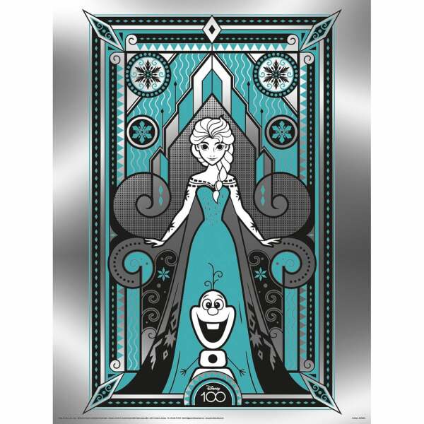 Disney Set de 3 Pósteres Metallic Print Elsa 30 x 40 cm (3)