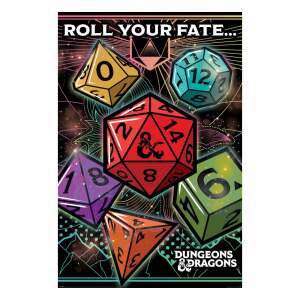 Dungeons & Dragons Set de 4 Pósteres Roll Your Fate 61 x 91 cm (4)