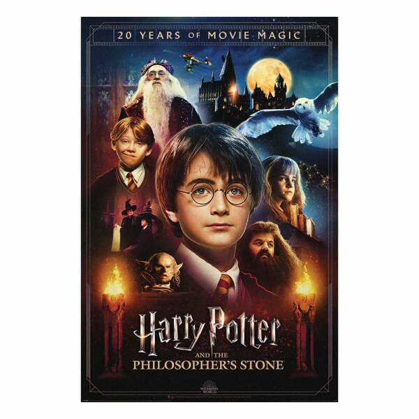 Harry Potter Set de 4 Pósteres 20 Years of Movie Magic  61 x 91 cm (4)