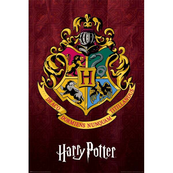 Harry Potter Set de 4 Pósteres Colourful Crest Hogwarts 61 x 91 cm (4)