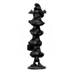 Los Pitufos Estatua Resina Smurfs Column Black Edition 50 cm