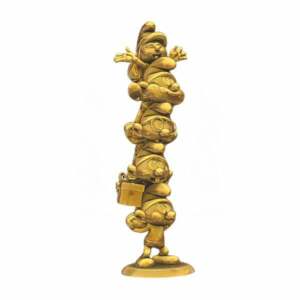 Los Pitufos Estatua Resina Smurfs Column Gold Limited Edition 50 cm