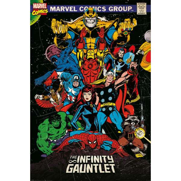 Marvel Comics Set de 4 Pósteres The Infinity Gauntlet 61 x 91 cm (4)