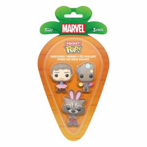 Marvel Pack De 3 Figuras Pocket Pop Vinyl Gotg 4 Cm