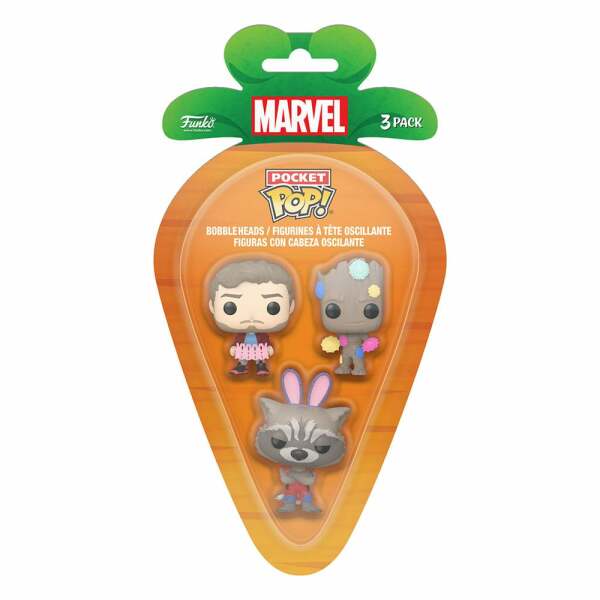 Marvel Pack de 3 Figuras Pocket POP! Vinyl GOTG 4 cm