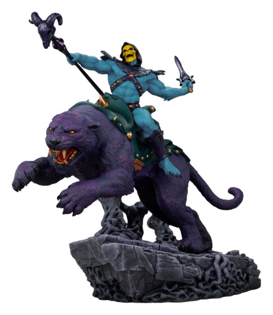 Masters of the Universe Estatua Skeletor & Panthor Classic Deluxe 62 cm