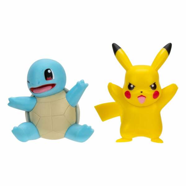 Pokémon Pack de 2 Figuras Battle Figure First Partner Set Squirtle #2, Pikachu #9