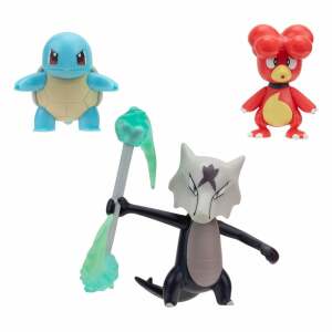 Pokémon Pack de 3 Figuras Battle Figure Set Magby, Squirtle #4, Alolan Marowak 5 cm