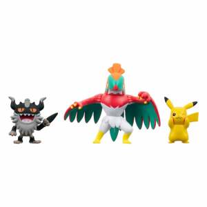 Pokémon Pack de 3 Figuras Battle Figure Set Pikachu #8, Perrserker, Hawlucha 5 cm