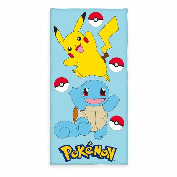 Pokemon Toalla Pikachu & Squirtle 75 x 150 cm