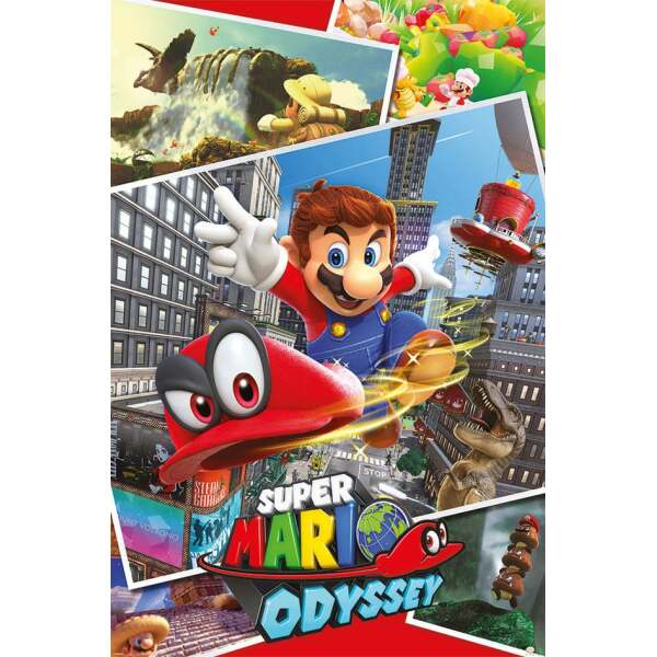 Super Mario Odyssey Set de 4 Pósteres Collage 61 x 91 cm (4)