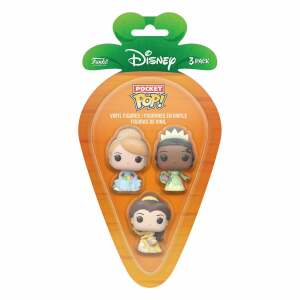 Disney Pack De 3 Figuras Pocket Pop Vinyl Disney Princess C B T 4 Cm