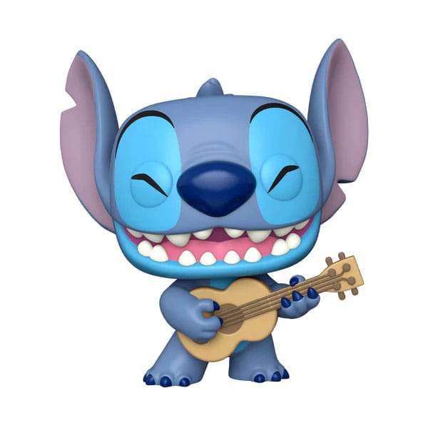 Lilo & Stitch Figura Super Sized Jumbo POP! Games Vinyl Stitch w/Uke 25 cm