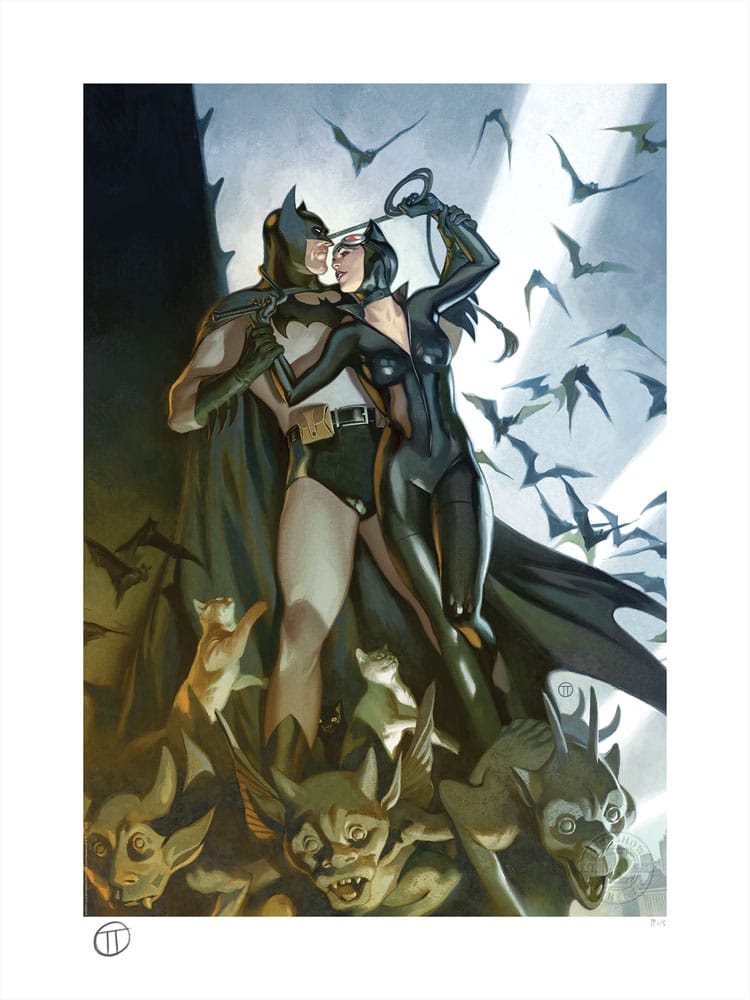 Dc Comics Litografia Batman Catwoman 46 X 61 Cm Sin Marco