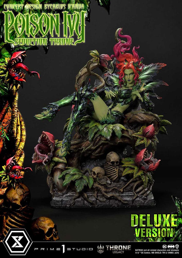 DC Comics Estatua 1/4 Throne Legacy Collection Batman Poison Ivy Seduction Throne Deluxe Version 55 cm